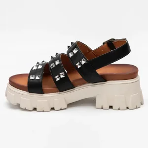 ODM Chic Rivet-Embellished Ladies' Sandals Supplier, Factory