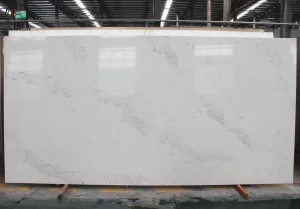 Caesarstone 5031 Statuario Marble Looking Calacatta Veined Quartz Stone Plate