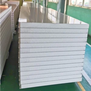 ASA Construction Building Material 50mm/75mm/100mm/150mm Sound-Proof Composite Panels EPS/Rock Wool/Glass Wool/PUR/PIR Wall/Roof Sandwich Panels for Building