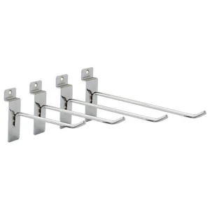 Eco-friendly Metal Counter Display Rack Including Slatwall Hooks for Small Product Hanging