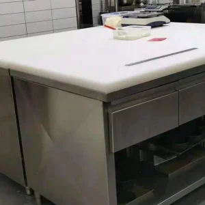 Zspe Professional HDPE Cutting Board with Juice Groove and Non Slip Edges