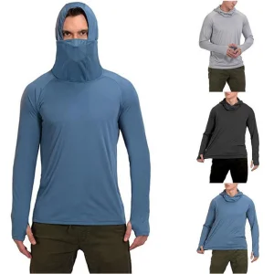 2023 Roupas Masculinas Personalizadas Secagem Rápida Verão Respirável ao Ar Livre Upf50+ Roupas Protetoras Solar