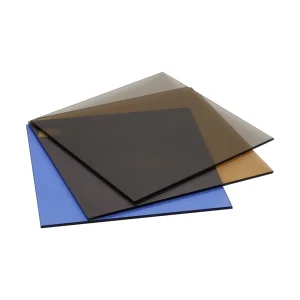 Automotive Coated Glass Manufacturing Custom Size Reflective Bronze Glass for Museum Display