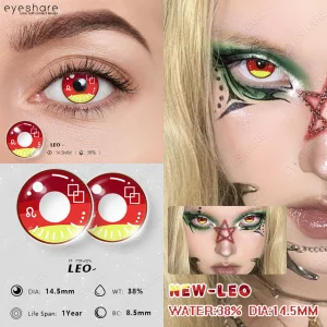 EYESHARE LEO Red Contact Lenses 14.5mm