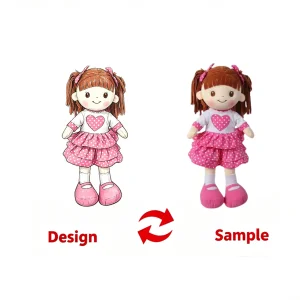 Plush Baby Rag Plush Toy Doll Wholesale Custom Plush Hand Puppets Soft Stuffed Animal Hand Puppet for Children