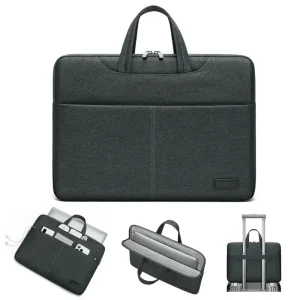 Bolso de mano suave para llevar computadora portátil, cuaderno, ideal para exteriores, minimalista, bolsa de negocios