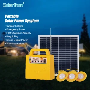 Solar Manufacturer Solar Panel Generator LiFePO4 Rechargeable 20W Portable Power Station