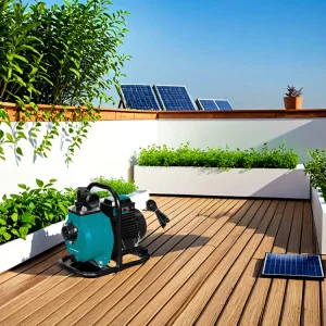 Kit de máquina de bombeo Ezone portátil DC 1HP 1 HP sistema de bomba de agua de energía solar PV