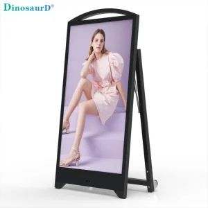 43 49 55inch Outdoor/Indoor Waterproof Advertising Player LED Battery Powered Rechargeable Movable 4K Digital Signage and Display