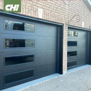 Chi Modern Automatic Steel Sectional Insulated Garage Door for Homes