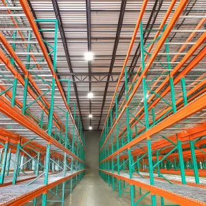 Steel Powder Coated Column Base Plate Pallet Racking Storage Stackable
