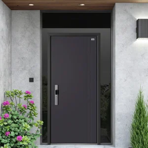Armored Anti-Theft Minimalist Aluminum Security Door with Finished Surface for Apartment and Outdoor Use