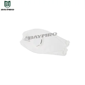 Mascarilla desechable en forma de boca de pez de cuatro capas, a prueba de polvo, no tejida, con válvula de seguridad protectora según AS/NZS 1716