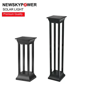 IP65 Waterproof Outdoor Garden 2W Solar LED Lawn Bollard Lights with Spike