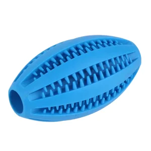 Interactive Eco-Friendly Novelty Rugby Shape Chew Toy for Dogs