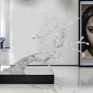 Resin Transparent Tree Hanging Art Sculpture Decoration For Hotel Lobby Sales Office Villa Model Room Indoor Large Art