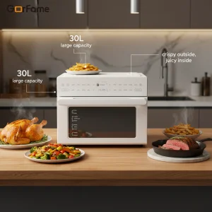30L Extra Large Digital Air Fryer Oven Digital Control Oil-Free Convection Roast Bake Dehydrate Home Kitchen Appliance CE