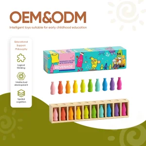 2026 Montessori Stacking Color Matching Bottle Sorting Toy