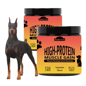 Pet Nutrit Natural Health Dog Weight Gain Soft Chews High Calorie Supplement High Protein Vitamin Supplement Powder for Dog