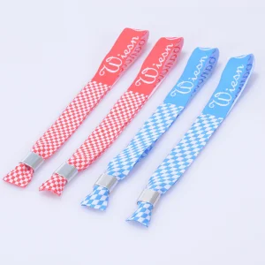 Custom Logo Eco-Friendly Polyester Sublimation Printed Sport Wristband for Promotional Use