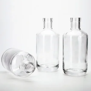 250ml 375ml 500ml 750ml 25cl 50cl 75cl High Flint Luxury Vodka Spirit Liquor Rum Tequila Brandy Whisky Wine Glass Bottle Screw Cap Cork Cap Gold Decal Printing