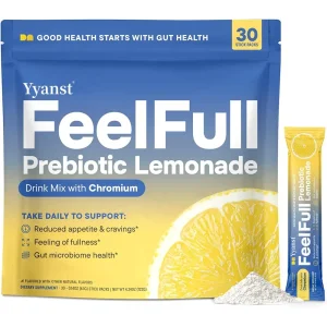 Private Label Feelfull Prebiotic Lemonade Powder Reduced Appetite &amp; Craving Gut Microbiome Health