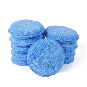 Almohadillas de aplicador de cera de microfibra