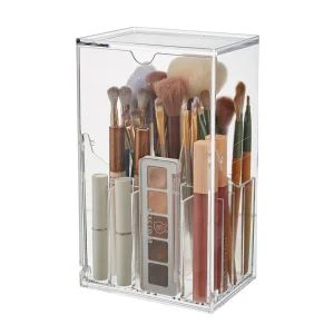 Organizador de Labiales de Acrílico para Brochas de Maquillaje de Gran Capacidad