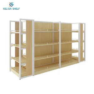 Grocery Store Retail Display Wooden Shelf