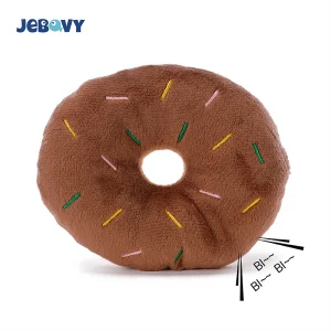 Wholesale New Design Fast Food Doughnut Squeaky Dog Toy