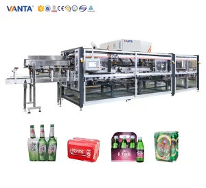 K100 Cardboard Cluster Packaging Machine Case Wrapping And Sealing Machine For Dairy And Water With Long Service Life