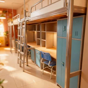 Bed Featuring Built in Bookshelf