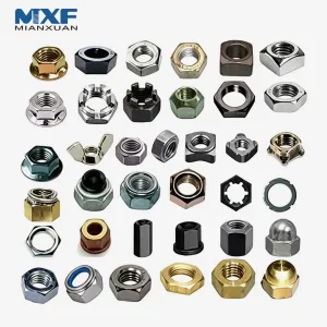 China Fixador ASME / ANSI 18.2.2 M10 DIN 934 Parafuso de Latão Carbono Aço Inoxidável Porca M12 Porca Hexagonal Cabeça Hex M8 Preço DIN934