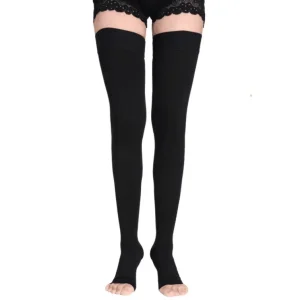 Toeless Thigh High Stockings Leg Compression Socks