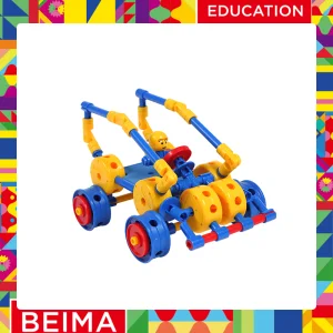 Brinquedo de Blocos de Montar de Plástico Colorido Personalizado para Crianças