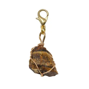 ODM Golden Thread Wrapped Gemstone Charms