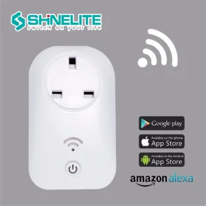 2026 Novo Plugue Elétrico de Plástico Inteligente WiFi Suporte Google Home Alexa