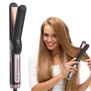2025 PRO 2-in-1 Straightening and Curling Negative Ion Hair Styling Tool, Newly Upgraded Cold Wind Technology for Quick Curling