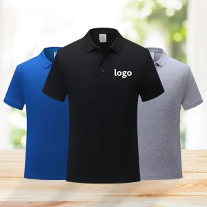 Blank Solid Color Custom Logo Embroidery Golf Polo Shirt Staff Uniform Polo T Shirt Unisex Customized Golf Shirt