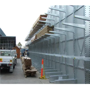 Jracking Industrial Warehouse Storage Shelf Heavy-Duty Cantilever Racking System for Lumber and Steel Pipes Storing