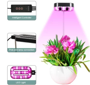 Brillinant-Dragon Amazon Hot Sale LED Grow Light Dimmable Full Spectrum Height Adjustable Grow Light