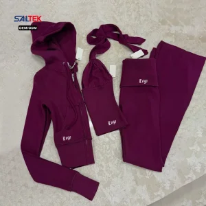 Custom Slim Fit Two Piece Set Hoodie Pants