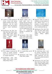 Neck Round Bottom Flask Glassware Laboratory Use