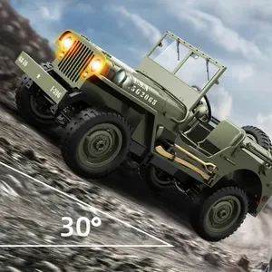 JHD JJRC C8815 Rc Car 1941 WILLYS 2.4g 4WD RTR Crawler Climbing Scale Military Truck Offroad Vehicle Lithium Battery Charger