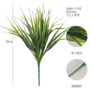 Best Price Unique 35cm UV Protected Artificial Leaves Fake Plant for Outdoor and Indoor Decoration