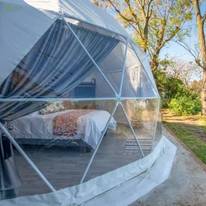 Customized 5m/6m/7m/8m Igloo Glamping Luxury PVC Dome Tent