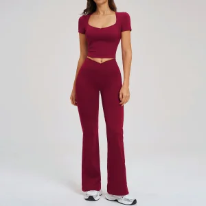 Naked Tight Fitting Fashionable Casual Suit Sports Wear Halter Yoga Crop