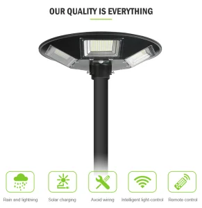 Luz solar integrada impermeable para exteriores, para césped, patio, jardín, camino, entrada, luz de calle LED