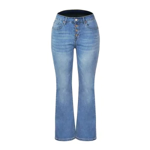 Design de Moda Feminina Calças Jeans Flare Slim