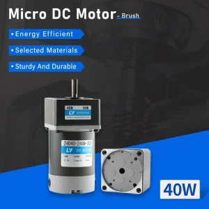 40W Micro Reversible DC Geared Motor